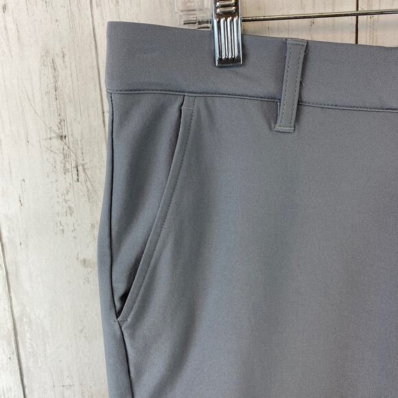 Adidas Gray Three Tapered Regular Fit Golf Pants UPF 50+ Twill Men's Size 32x32 - Picture 2 of 15